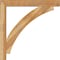 Ekena Millwork Thorton Block Rough Sawn Bracket w/ Offset Brace, Western Red Cedar, 6"W x 40"D x 40"H BKT0604X40X40THR05RWR - alternate 4